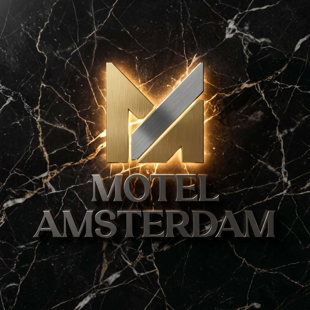 Logo Motel Amsterdam en mármol